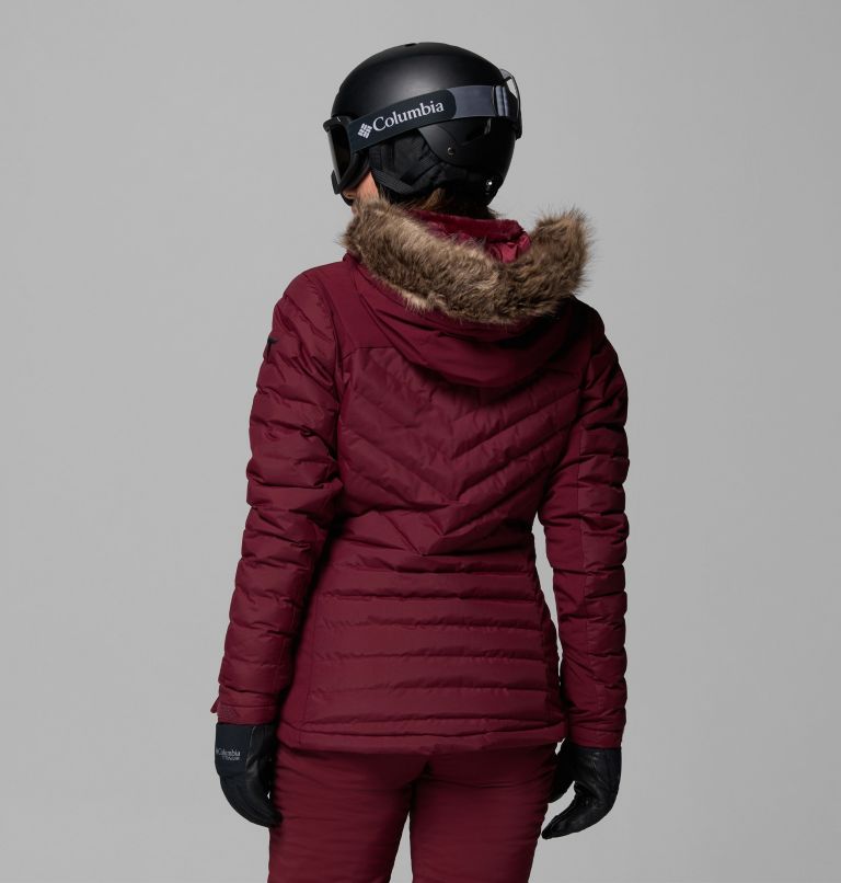 Women's Bird Mountain II Insulated Down Ski Jacket, Color: Rich Wine, image 3