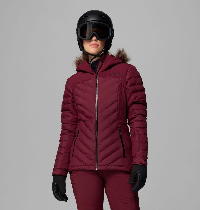Women's Bird Mountain II Insulated Down Ski Jacket, Color: Rich Wine, image 1