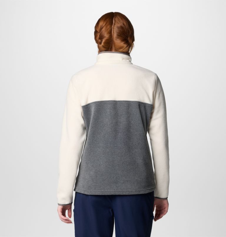 Women's Benton Springs Half Snap Pullover, Color: City Grey Heather, Chalk, image 2