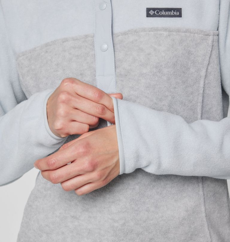 Women's Benton Springs Half Snap Pullover Fleece II, Color: Cirrus Grey Heather, image 6