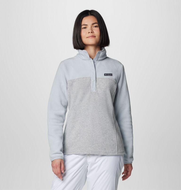 Women's Benton Springs Half Snap Pullover Fleece II, Color: Cirrus Grey Heather, image 1