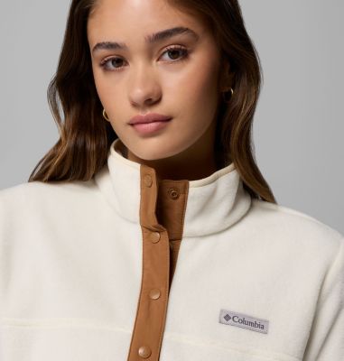 Benton Springs Half Snap Pullover für Frauen, Color: Chalk, Camel Brown, image 48