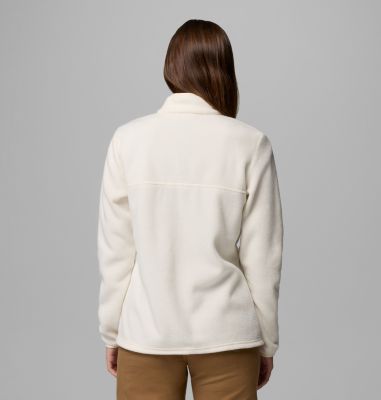 Women's Benton Springs Half Snap Pullover, Color: Chalk, Camel Brown, image 24