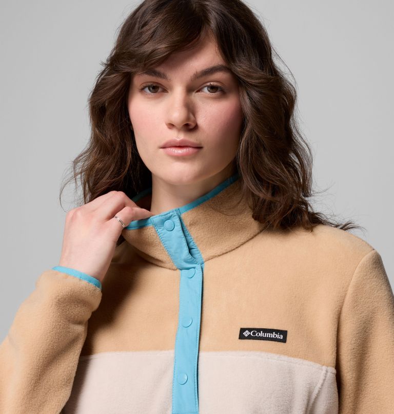 Women's Benton Springs Half Snap Pullover Fleece II, Color: Dark Stone, Canoe, Vintage Blue, image 5