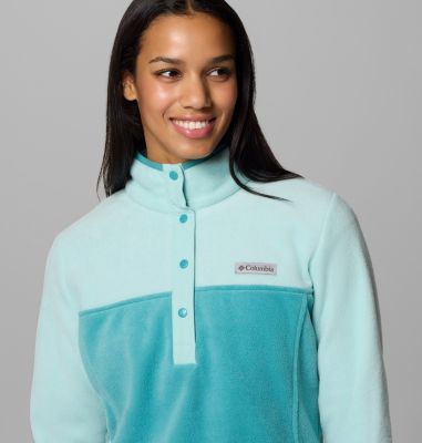Sweat polaire pressionné Benton Springs femme, Color: Teal, Spray, image 8