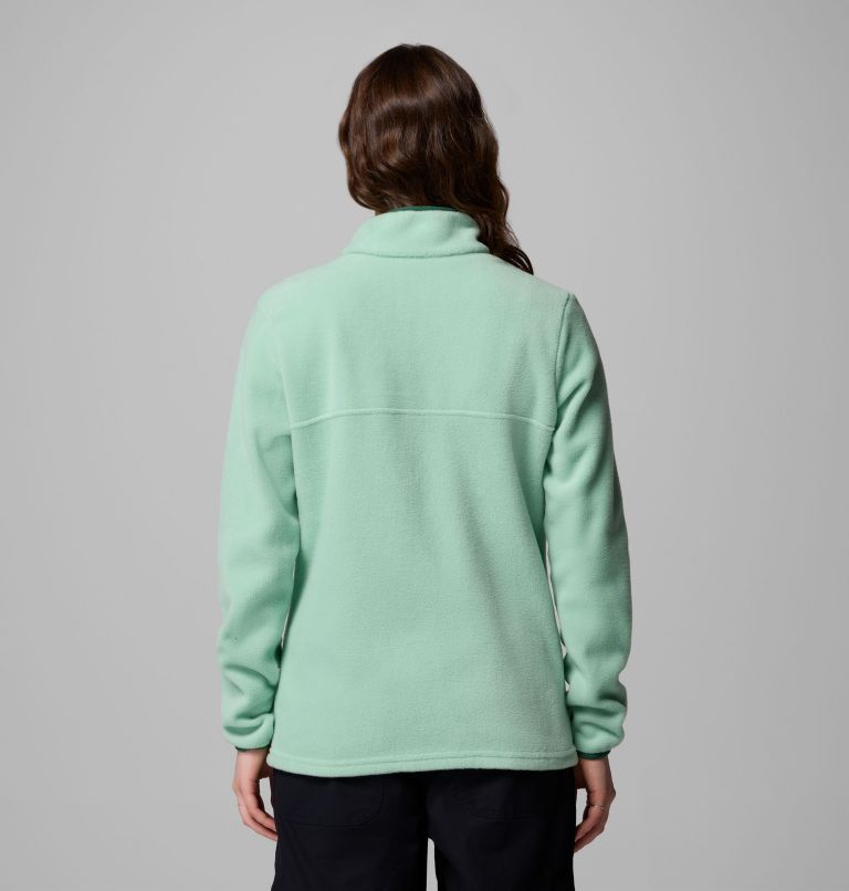 Women's Benton Springs Half Snap Pullover, Color: New Mint, Rain Forest, image 3