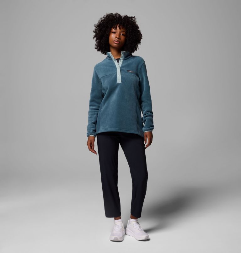 Women's Benton Springs Half Snap Pullover Fleece II, Color: Everblue, Crushed Blue, image 2