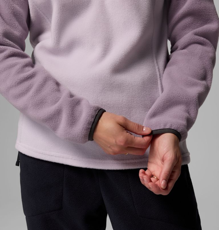 Women's Benton Springs Half Snap Pullover Fleece II, Color: Lavender Pearl, Shale Purple, Shark, image 6