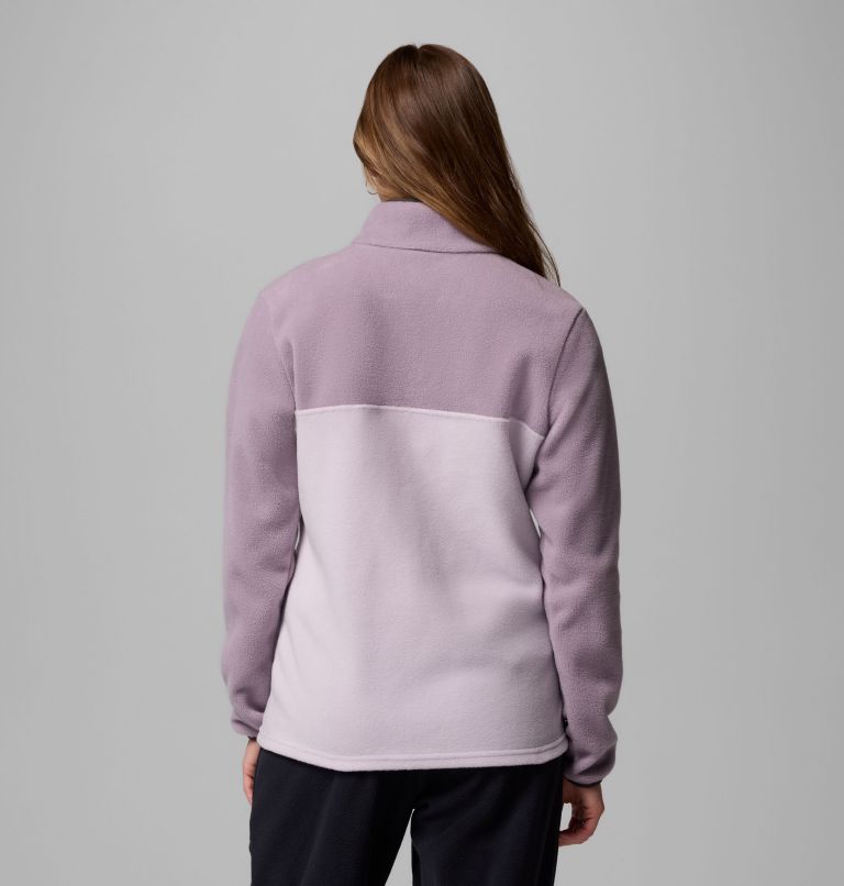 Women's Benton Springs Half Snap Pullover Fleece II, Color: Lavender Pearl, Shale Purple, Shark, image 3