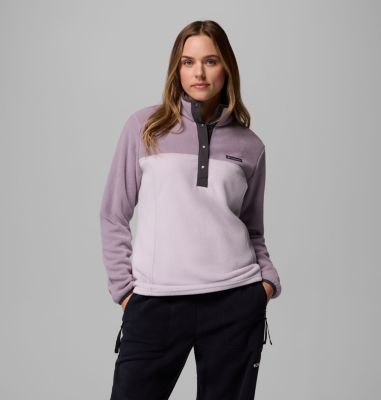 Women's Benton Springs Half Snap Pullover, Color: Lavender Pearl, Shale Purple, Shark, image 1