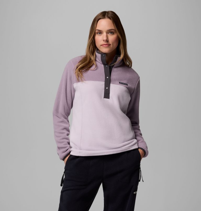 Women's Benton Springs Half Snap Pullover Fleece II, Color: Lavender Pearl, Shale Purple, Shark, image 1