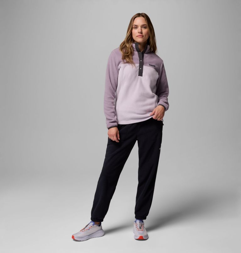 Women's Benton Springs Half Snap Pullover Fleece II, Color: Lavender Pearl, Shale Purple, Shark, image 2