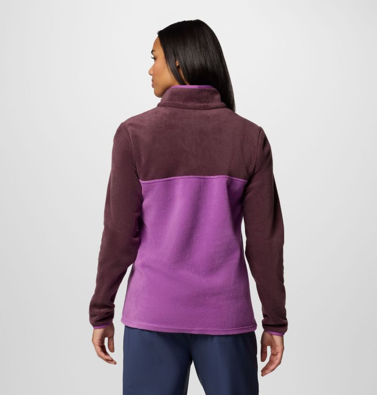 Women's Benton Springs Half Snap Pullover Fleece II, Color: Razzle, Moonvista, image 2