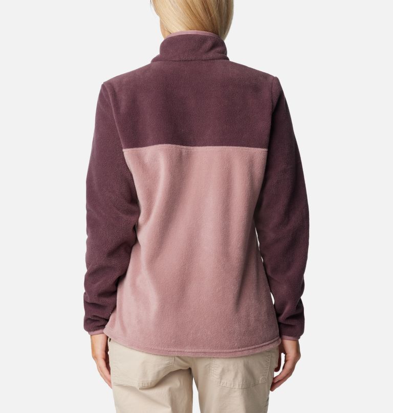 Forro polar con cierre medio a presión Benton Springs para mujer, Color: Moonvista, Fig, image 2