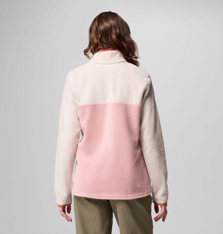 Women's Benton Springs Half Snap Pullover Fleece II, Color: Eraser Pink, Dark Stone, Tuscan, image 3