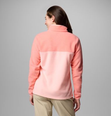 Sweat polaire pressionné Benton Springs femme, Color: Pink Sand, Alpenglow, image 10