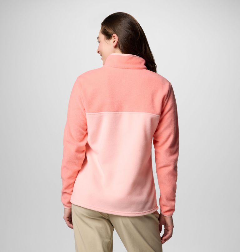 Sweat polaire pressionné Benton Springs femme, Color: Pink Sand, Alpenglow, image 2