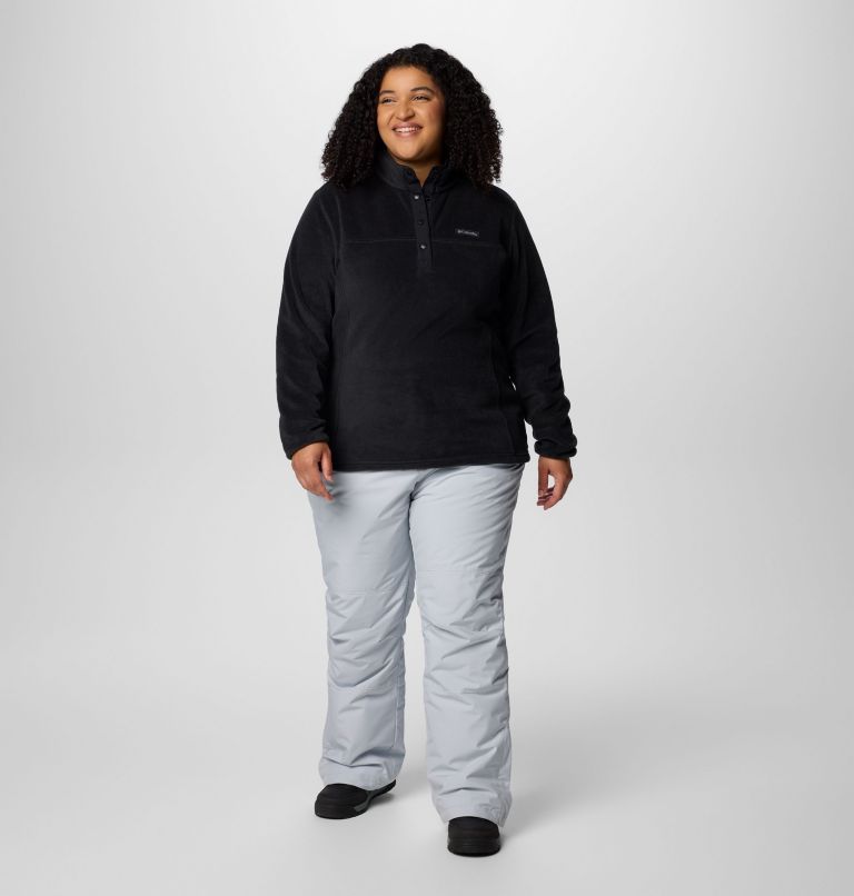 Women's Benton Springs Half Snap Pullover Fleece II - Plus Size, Color: Black, image 3