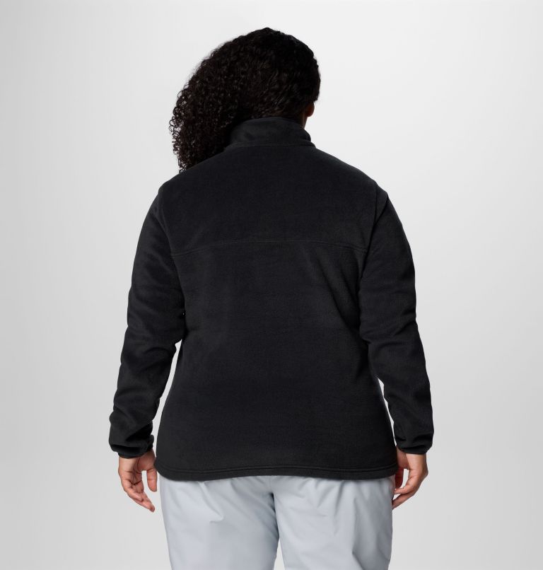 Women's Benton Springs Half Snap Pullover Fleece II - Plus Size, Color: Black, image 2