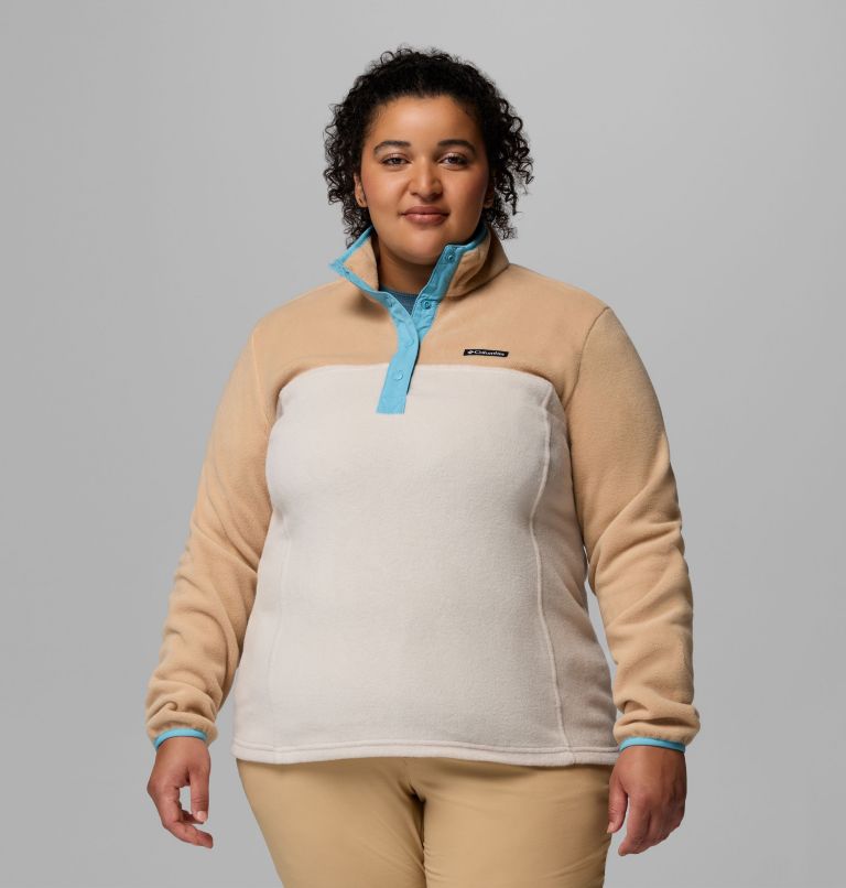 Women's Benton Springs Half Snap Pullover Fleece II - Plus Size, Color: Dark Stone, Canoe, Vintage Blue, image 1