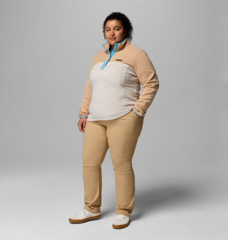 Women's Benton Springs Half Snap Pullover Fleece II - Plus Size, Color: Dark Stone, Canoe, Vintage Blue, image 2