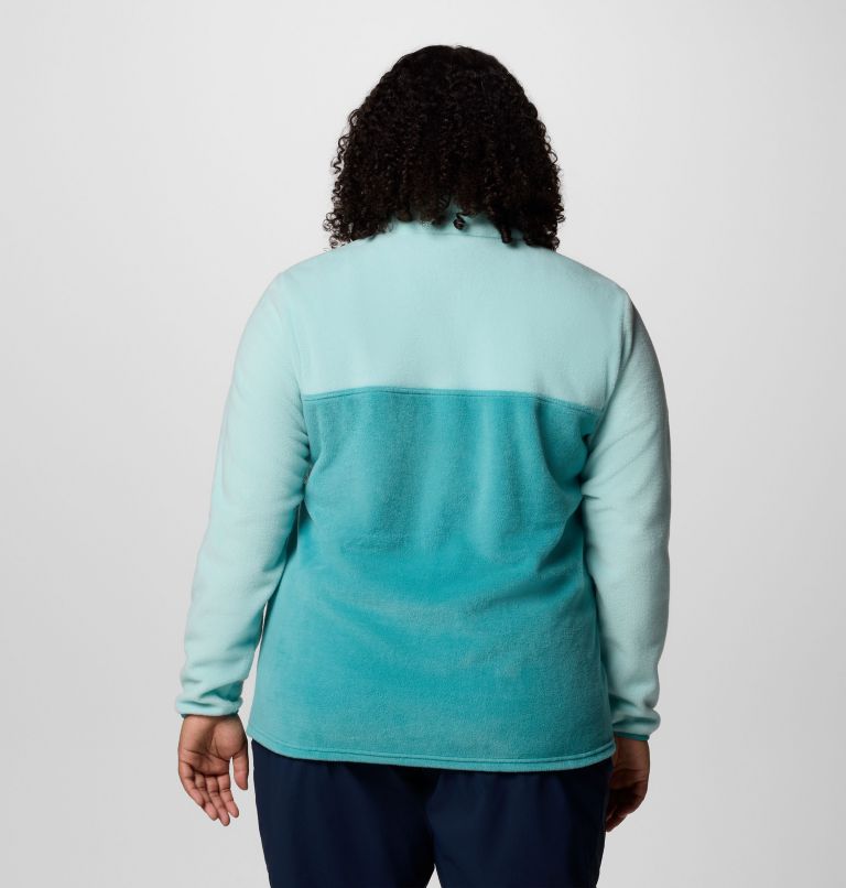 Women's Benton Springs Half Snap Pullover Fleece II - Plus Size, Color: Teal, Spray, image 2