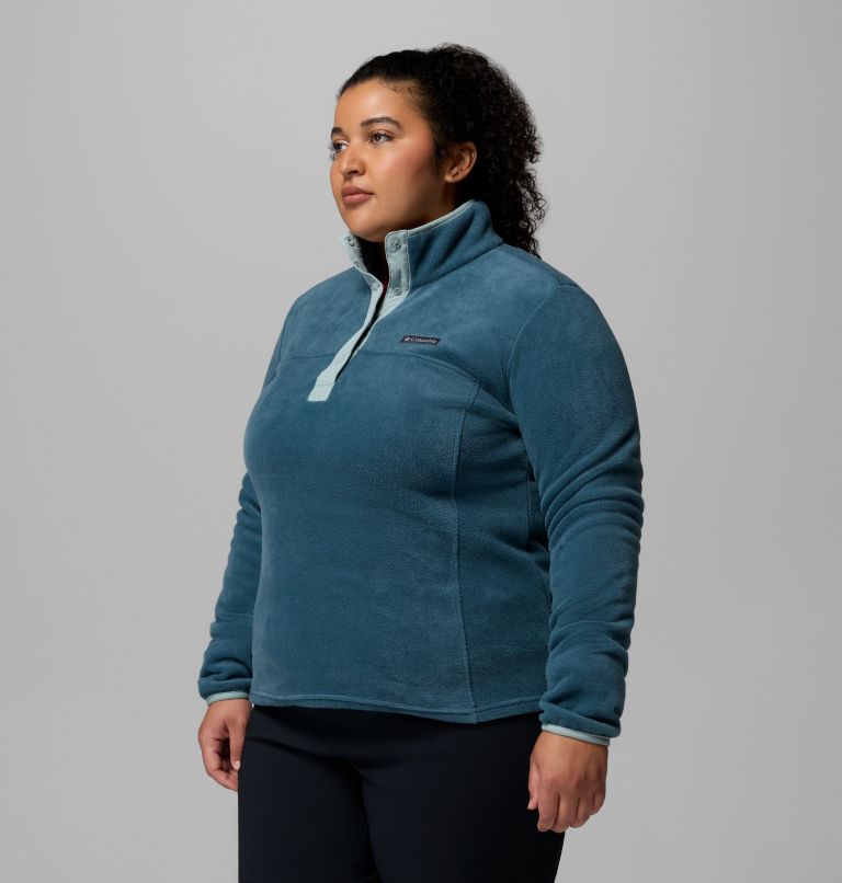 Women's Benton Springs Half Snap Pullover Fleece II - Plus Size, Color: Everblue, Crushed Blue, image 4