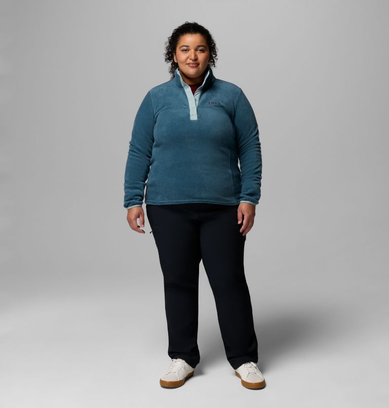 Women's Benton Springs Half Snap Pullover Fleece II - Plus Size, Color: Everblue, Crushed Blue, image 2