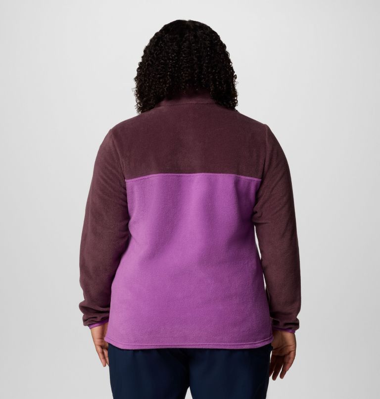 Women's Benton Springs Half Snap Pullover Fleece II - Plus Size, Color: Razzle, Moonvista, image 2