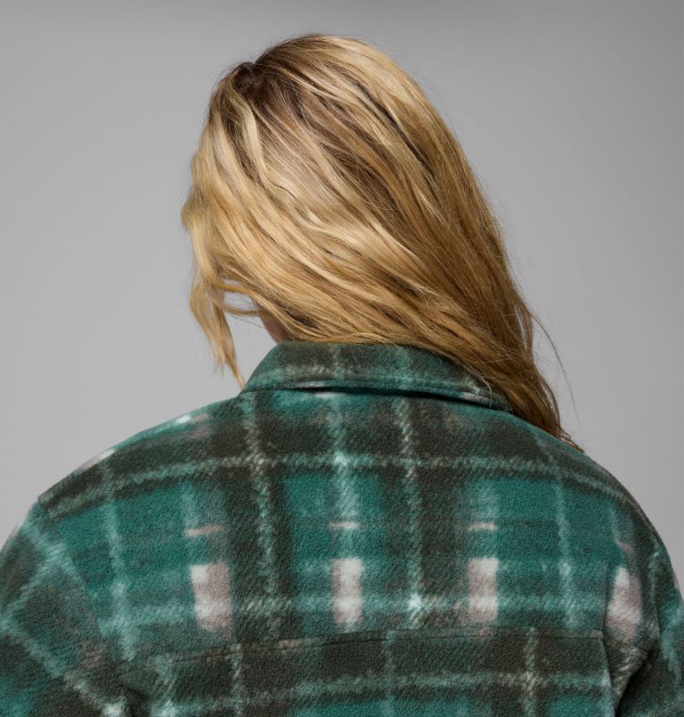 Women's Benton Springs Shirt Jacket II, Color: Rain Forest Omblur, image 8