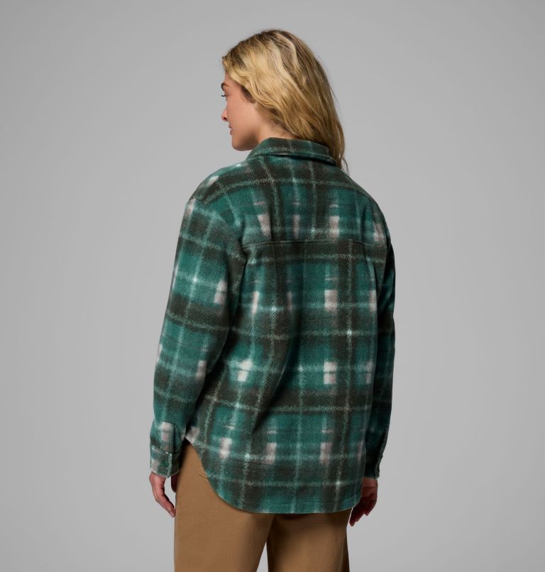 Women's Benton Springs Shirt Jacket II, Color: Rain Forest Omblur, image 3