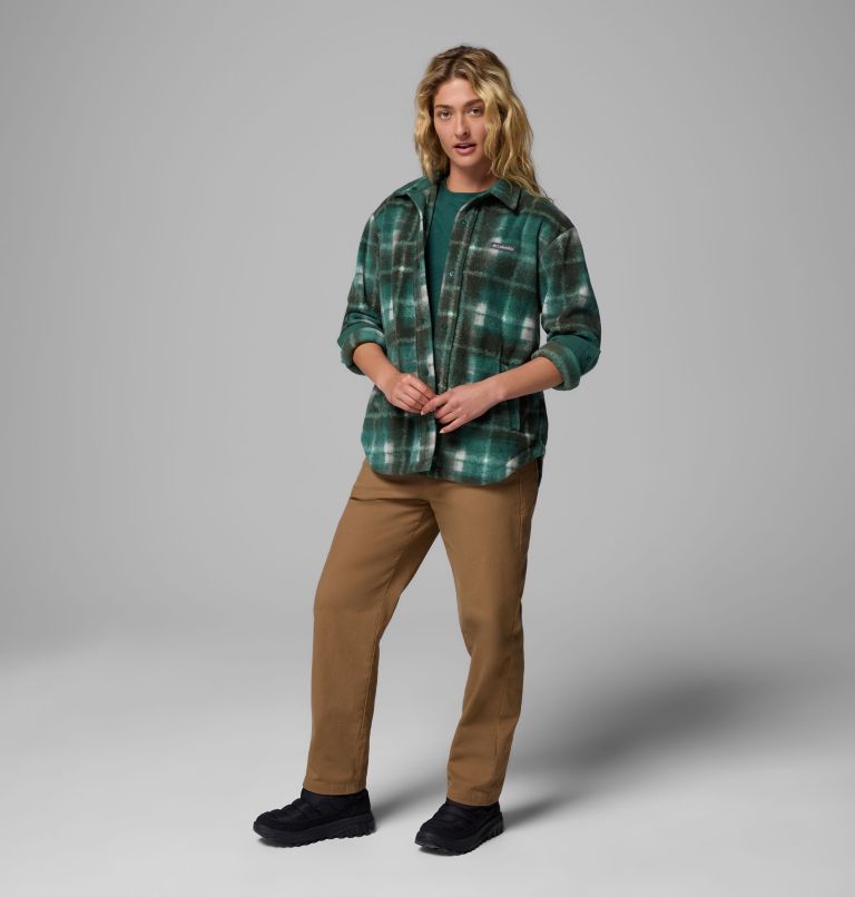 Women's Benton Springs Shirt Jacket II, Color: Rain Forest Omblur, image 2