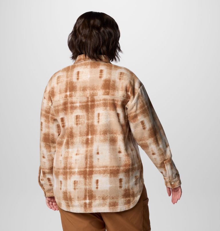 Women's Benton Springs Shirt Jacket II - Plus Size, Color: Camel Brown Omblur, image 2
