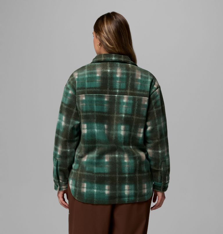 Women's Benton Springs Shirt Jacket II - Plus Size, Color: Rain Forest Omblur, image 3