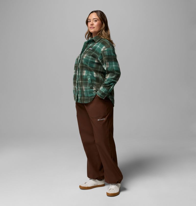 Women's Benton Springs Shirt Jacket II - Plus Size, Color: Rain Forest Omblur, image 2