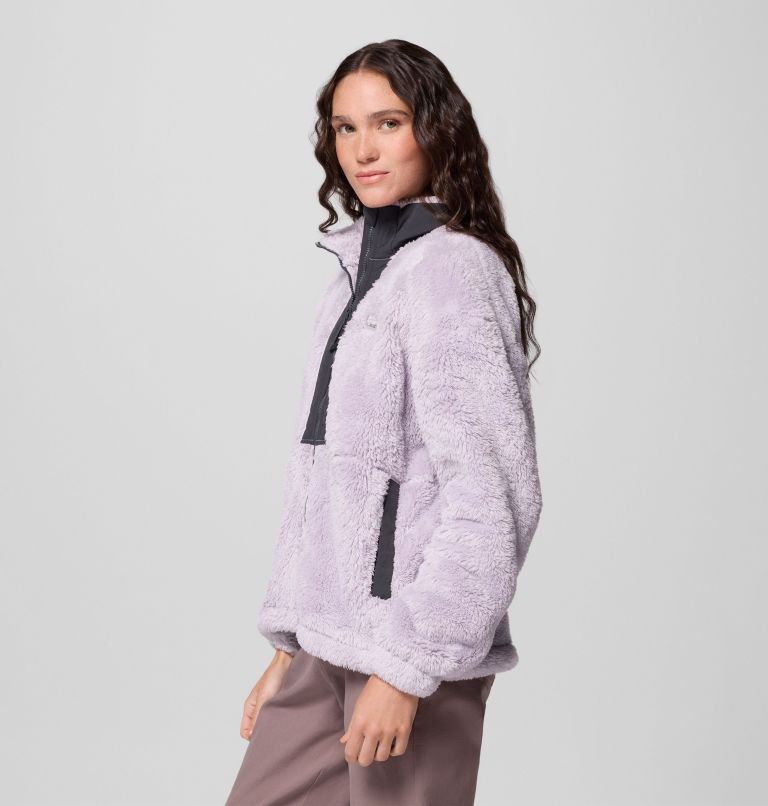 Women's Boundless Discovery Sherpa Full Zip II Jacket, Color: Lavender Pearl, Shark, image 4