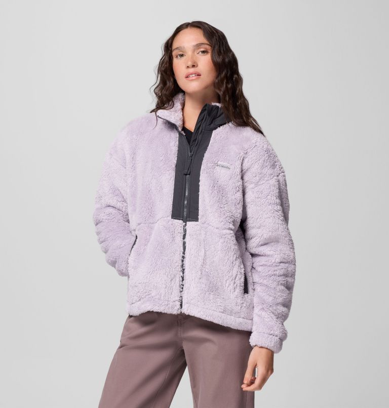 Women's Boundless Discovery Sherpa Full Zip II Jacket, Color: Lavender Pearl, Shark, image 5