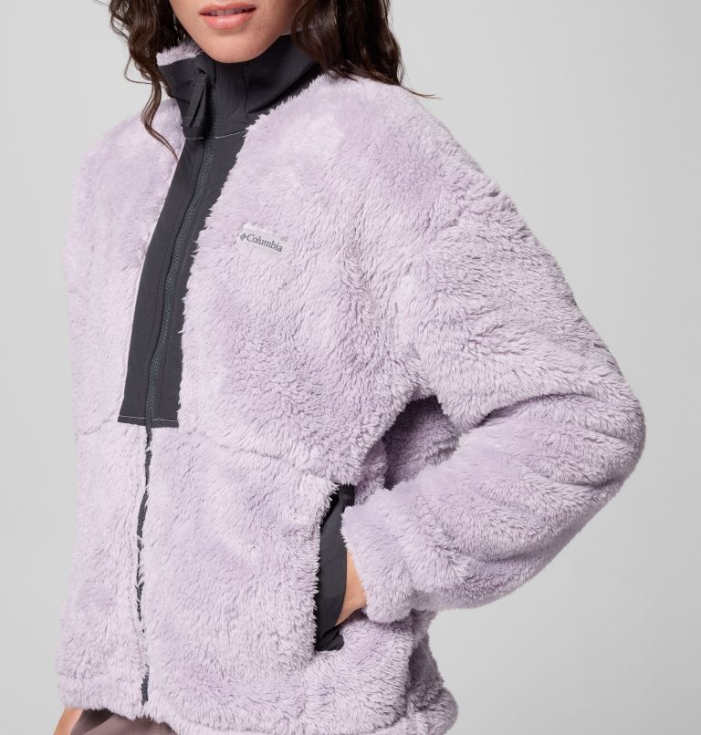 Women's Boundless Discovery Sherpa Full Zip II Jacket, Color: Lavender Pearl, Shark, image 7
