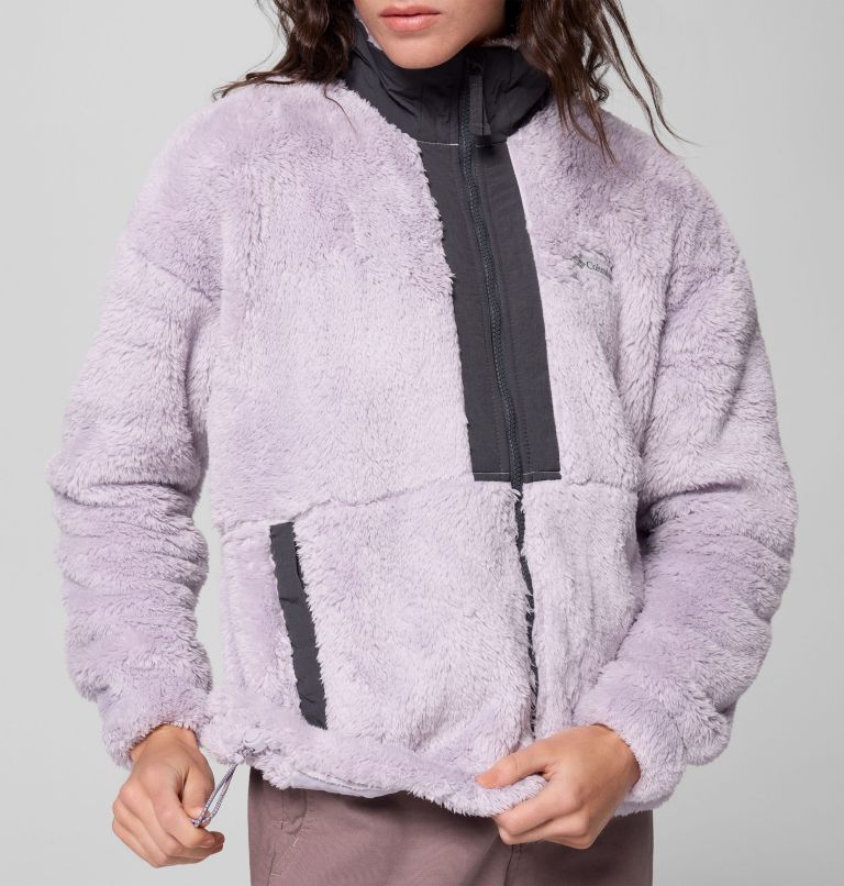 Women's Boundless Discovery Sherpa Full Zip II Jacket, Color: Lavender Pearl, Shark, image 8