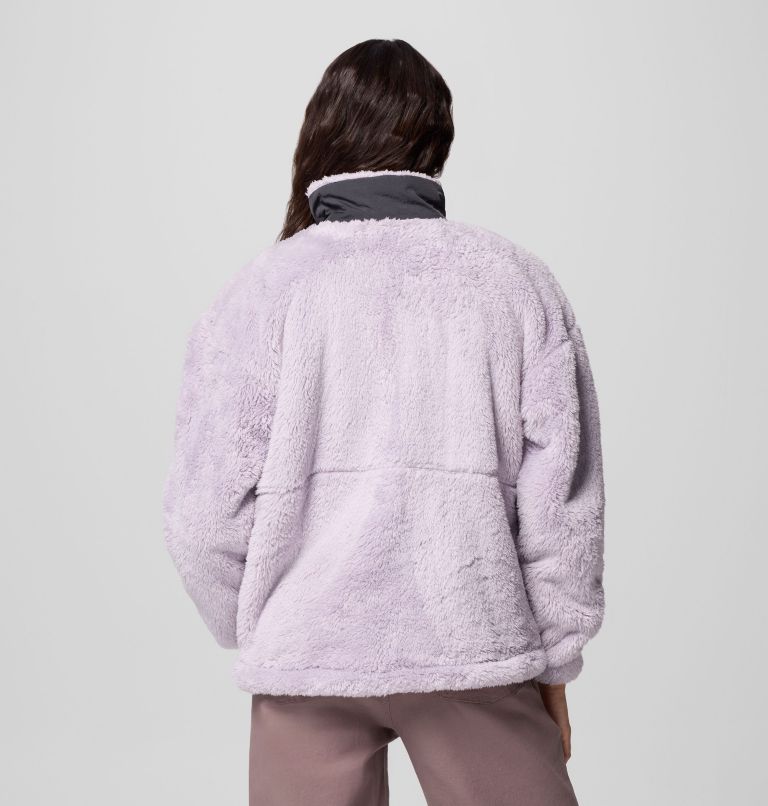 Women's Boundless Discovery Sherpa Full Zip II Jacket, Color: Lavender Pearl, Shark, image 3