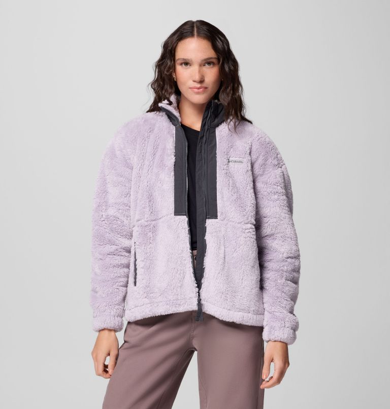 Women's Boundless Discovery Sherpa Full Zip II Jacket, Color: Lavender Pearl, Shark, image 1