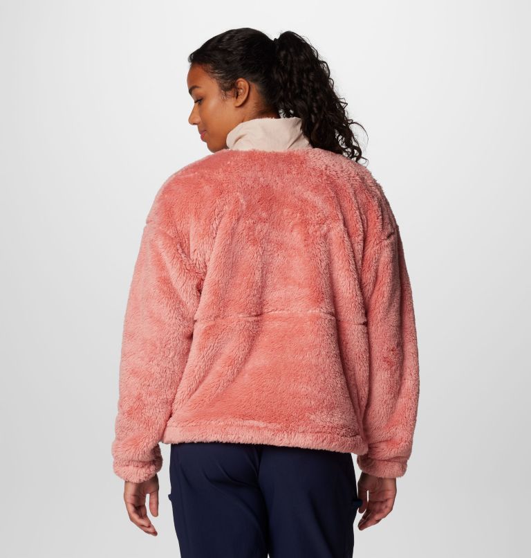 Women's Boundless Discovery Sherpa Full Zip II Jacket, Color: Pink Agave, Dark Stone, image 2
