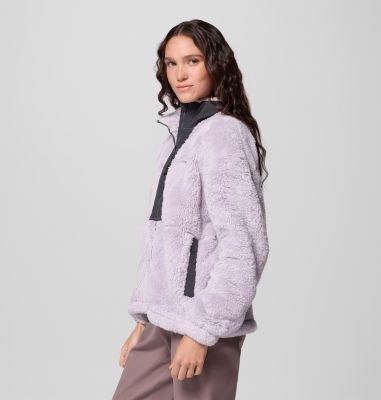 Chaqueta de forro polar sherpa Boundless Discovery II para mujer, Color: Lavender Pearl, Shark, image 8