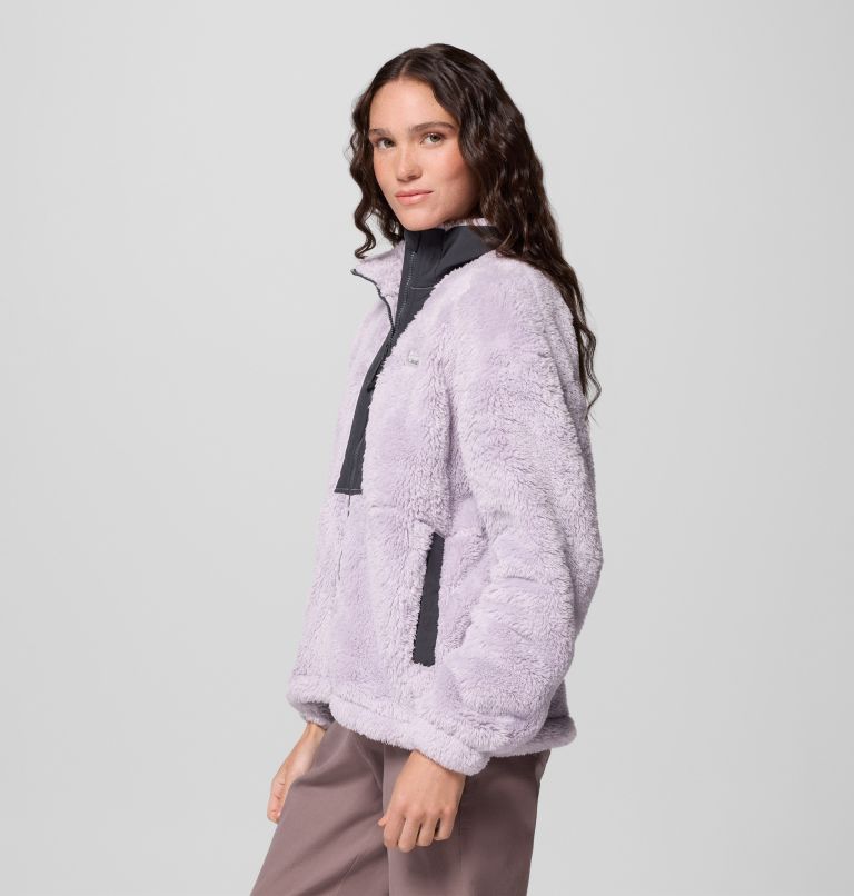 Women's Boundless Discovery II Sherpa Fleece Jacket, Color: Lavender Pearl, Shark, image 4