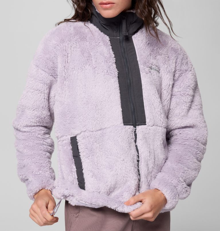 Women's Boundless Discovery II Sherpa Fleece Jacket, Color: Lavender Pearl, Shark, image 8