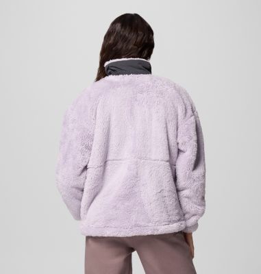 Chaqueta de forro polar sherpa Boundless Discovery II para mujer, Color: Lavender Pearl, Shark, image 7