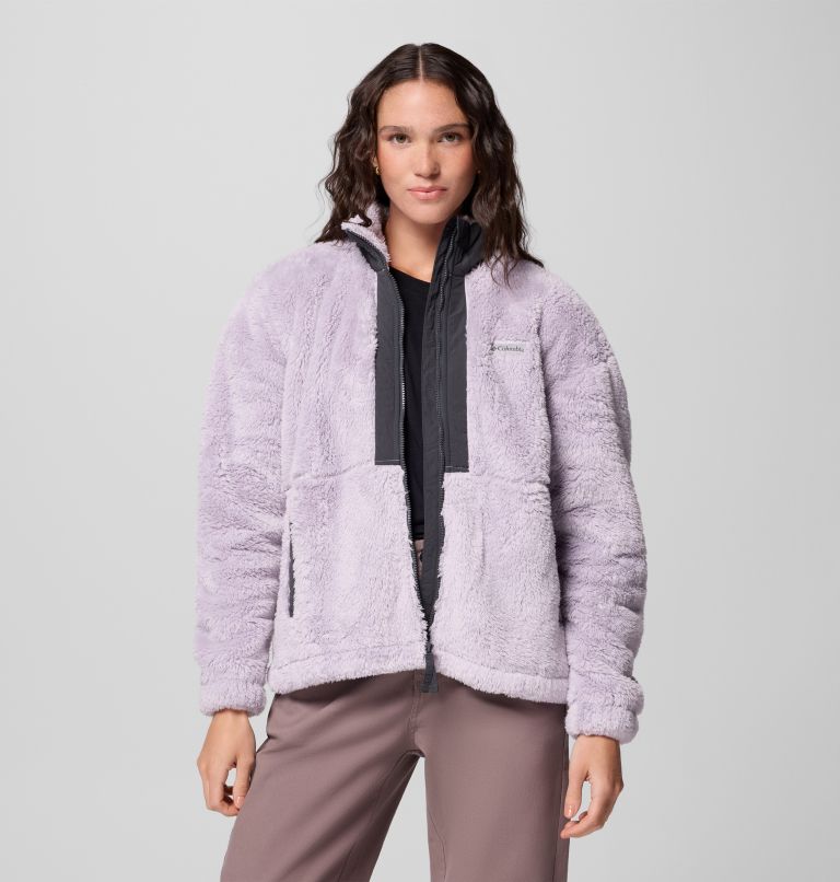 Women's Boundless Discovery II Sherpa Fleece Jacket, Color: Lavender Pearl, Shark, image 1