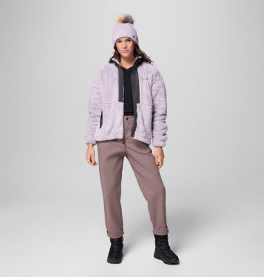 Chaqueta de forro polar sherpa Boundless Discovery II para mujer, Color: Lavender Pearl, Shark, image 6
