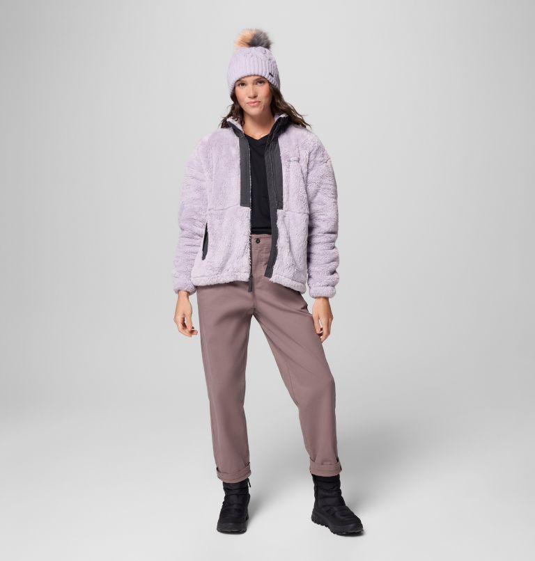 Women's Boundless Discovery II Sherpa Fleece Jacket, Color: Lavender Pearl, Shark, image 2