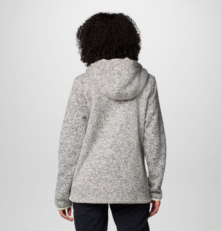 Manteau à fermeture éclair pleine longueur en sherpa Sweater Weather II pour femmes, Color: Chalk Heather, image 2